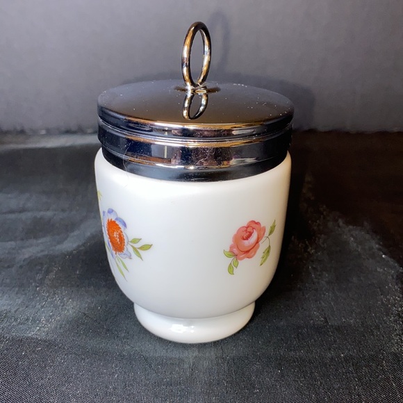 Royal Worcester Egg Coddler with Floral Design - Picture 2 of 8